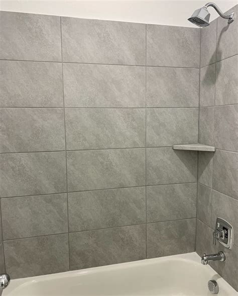 12x24 straight lay tile shower|Large Format Tile Patterns 